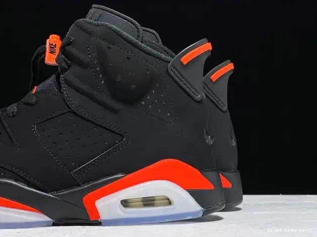 Jordan 6 Air 384664-060 Infrared OG Retro Black 0618